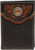 M&F Western Nocona Trifold Wallet Floral Embossed Overlay - Black