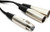 HOSA - YXM-121 - Y Cable - XLR3F to Dual XLR3M - 6 in