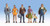 Walthers SceneMaster HO Scale Figures/People Pedestrians (6-Pack) #2