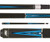 Summit SUML15 Black with Electric Blue, White & Black Points Pool/Billiards Cue