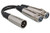 HOSA - YXF-119 - Y Cable - Dual XLR3F to XLR3M - 6 in