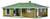 Walthers Cornerstone HO Scale Building/Structure Kit Brick Ranch Tract House