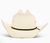 Resistol Denison Double R Collection 7X Bangora Straw Cowboy Hat - Size 7 1/2