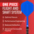 Shot Darts Flight Deck-One Piece Dart Flight and Shaft System-Inbetween Blue