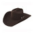 Stetson 3X Oak Ridge Chocolate Wool Felt Cowboy Western Hat - Size 7 1/8