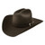Stetson 3X Oak Ridge Chocolate Wool Felt Cowboy Western Hat - Size 7 3/8