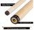 Athena ATHJR2 White w/ Pink & Blue Crown Design Junior Pool/Billiards Cue Stick