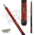 Action Kids JR16 52in Red & Black Wrapped Pool/Billiards Cue Stick