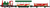 Kato N Scale Pocket Christmas Train Only Set - Loco, Passenger & Gondola #12-25