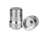 Action Threaded Aluminum Uniloc Joint Protector - Silver