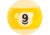 Replacement Genuine Belgian Super Aramith Pro Pool/Billiard Ball - 9