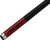 Voodoo VOD22 Black & Red Stain Black Magic 8 Ball Skull Billiard/Pool Cue Stick
