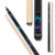Athena ATH44 Black w/ Teal, Blue & Purple Butterflies Pool/Billiards Cue Stick