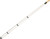 Rage RG98 Metallic White Wrapless & Braided White Rings Pool/Billiards Cue Stick