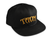 Taom 3D Gold Embroidered Logo Official Six-Panel Snapback Baseball Cap