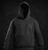 Taom 3D Embroided Black Logo Official Pull Over Black Hoodie - Extra Large