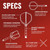 Shot Darts Flight Deck-One Piece Dart Flight and Shaft System - Inbetween Black
