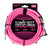 Ernie Ball P06083 18' Braided Straight/Angle Instrument Cable - Neon Pink