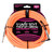 Ernie Ball P06084 18' Braided Straight/Angle Instrument Cable - Neon Orange