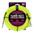 Ernie Ball P06085 18' Braided Straight/Angle Instrument Cable Neon - Yellow