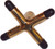 Brass "X" Pool Billiard Cue Stick Bridge Head