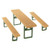Faller HO Scale Scenery Accessory Kit 20 Beer Tables & 40 Beer Benches