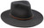 Stetson Bozeman Black Wool Crushable Cowboy Western Hat - 2XL