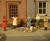 Bachmann HO Scale SceneScapes Figure Set Sidewalk People 6-Pack