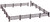 Atlas HO Scale Model Railroad/Train Accessory Rustic Fence & Gate (72 Inches)