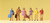 Preiser HO Scale Model Figure/People Set Teenage Passengers 6-Pack