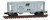 Micro-Trains MTL Z-Scale Two-Bay Covered Hopper Penn Central/PC (Gray) #877145