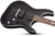 Schecter Damien Platinum 6 Electric Guitar Silver Bat Fretmarkers - Satin Black