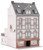 Faller HO Scale Building/Structure Kit Townhouse with Repair Shop in Rear