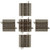 Atlas HO Scale True-Track 90-Degree Crossing Model Train Track
