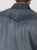 Wrangler Men's Cowboy Cut Long Sleeve Western Denim Snap Work Shirt Antique Blue L