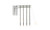 Woodland Scenics HO Scale Utility System Pre-Wired Poles - Double Crossbar (4)