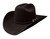 Stetson 4X Apache Black Buffalo Fur Felt Cowboy Western Hat - Size 7 1/8