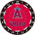 MLB Anaheim Angels 12" Paper Dart Board With Darts-Limited Quantity!!