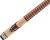 Outlaw OL42 Brown Stain Cow Skull w/Tribal Design Pool/Billiards Cue Stick