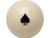 Outlaw Cueball Black Spades Logo Pool/Billiard Ball