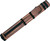 Action Brand AC22 2X2 Oval Hard Vinyl Pool/Billiard Cue Case - Textured Brown