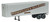 Walthers HO Scale 35' Fluted-Side Trailer Pennsylvania Railroad/PRR 2-Pack