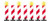 Busch HO Scale Construction Blinkers (7 Stantions/4 Blinking LEDs/Control Unit)