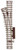 Atlas HO Scale Code 83 Manual Left-Hand Turnout/Switch Model Train Track