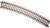 Atlas O Scale Code 148 NS 2-Rail Track 36" Radius Full Curve (Single Piece)