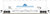 Atlas HO Scale Pressureaide Centerflow Hopper OMYA/ACFX #51761 (White/Blue)