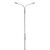 Atlas HO Scale Double-Arm Streetlight 3-Pack with Cool White LED (Silver)
