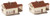 Faller N Scale Building/Structure Kit Two Suburban Homes/Houses with Garage