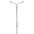 Atlas HO Scale Double-Arm Streetlight 3-Pack with Warm White LED (Gray)