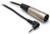 HOSA - XVM-105M - Camcorder Mic Cable - Right-angle 3.5 mm TRS to XLR3M - 5 ft